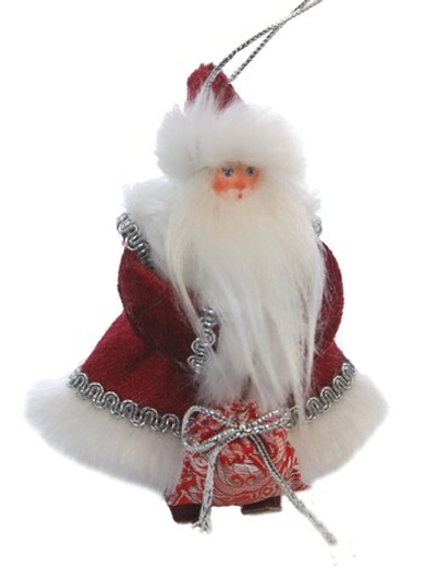 Кукла-подвеска на елку Дед Мороз