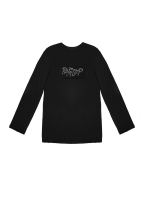 Лонгслив с нашивкой "Райтер". Черный