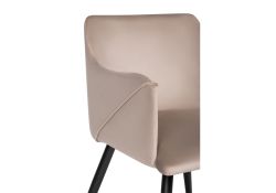 Стул на металлокаркасе Эджелл латте / черный