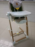 Стульчик для кормления Luxmom L3 3в1 (электро-качели,шезлонг,стульчик)