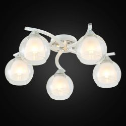 Citilux Кристи CL152150 Люстра потолочная Белая Хром