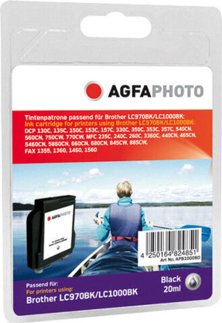 Картридж струйный черный 1 шт AgfaPhoto Holding GmbH APB1000BD