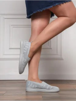 Мокасины летние текстильные