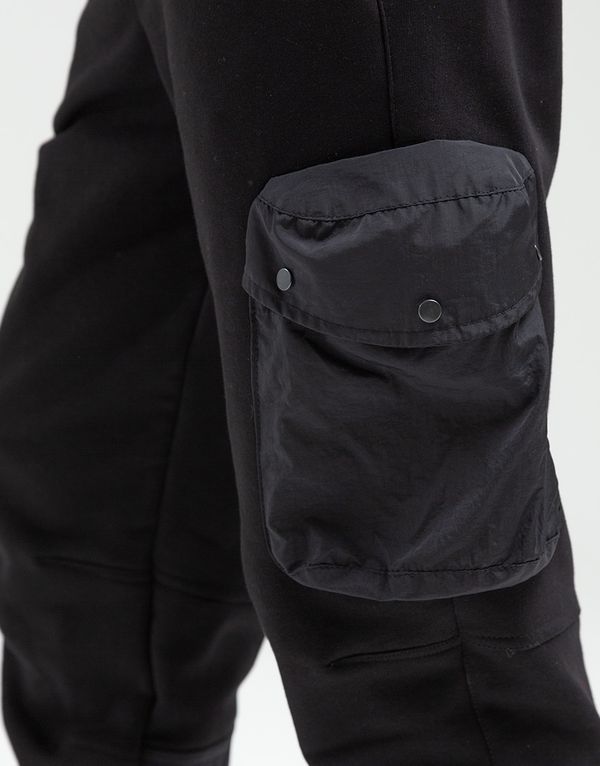 Спортивные Штаны We Don’t Care Nylon Trim Cargo Sweatpants Black - фото 5