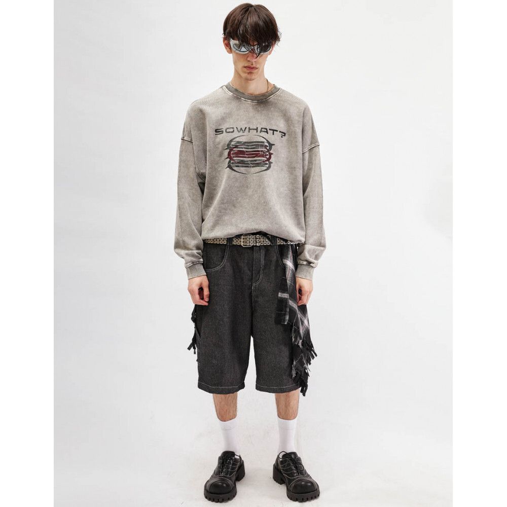 Толстовка SoWhat? из плотного хлопка OPM серая