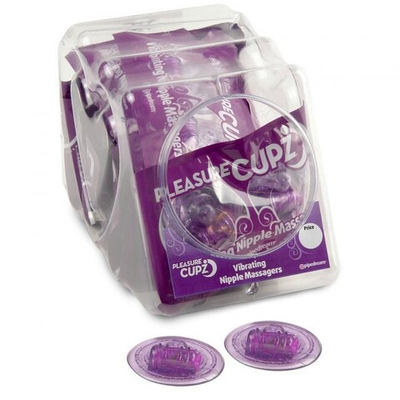 Вибро-накладка на соски Pleasure Cupz, фиолетовые (Цвет: фиолетовый)