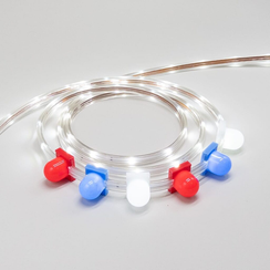 Светодиодная лента Герметичная, бухта 100 м., холодно-белая, 220В, SMD2835, 24 LED на 1 м., 2700К, IP65 LTC (NL-H1-2W)