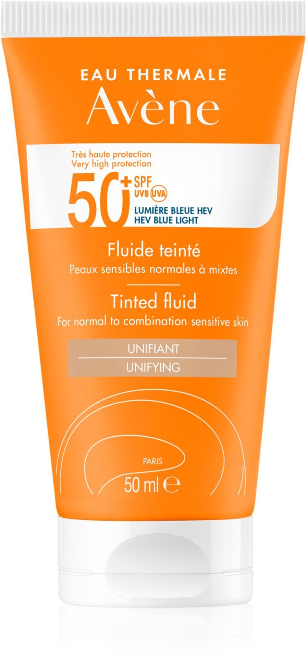 Avene Sun High Protection - легкий тонизирующий флюид SPF 50+ /   50  ml  / GTIN 3282770149111