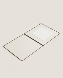 Zara Home Фоторамка из стекла, цвет чёрный, 25 см · 4369/045