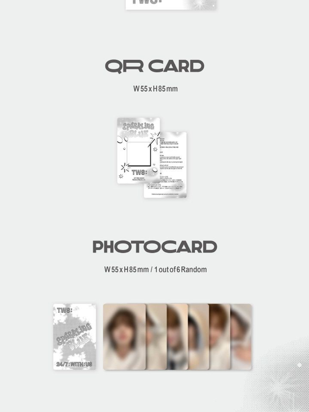 Альбом TWS - SPARKLING BLUE 1st Mini Album WVS ALBUMS Version