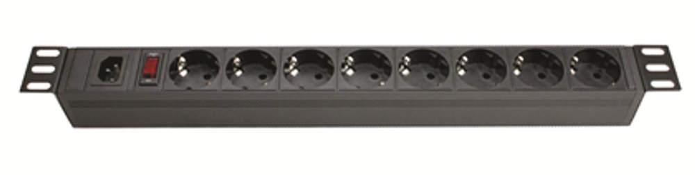 Блок розеток 19", 8 розеток DKC R519SH8OPSHC14