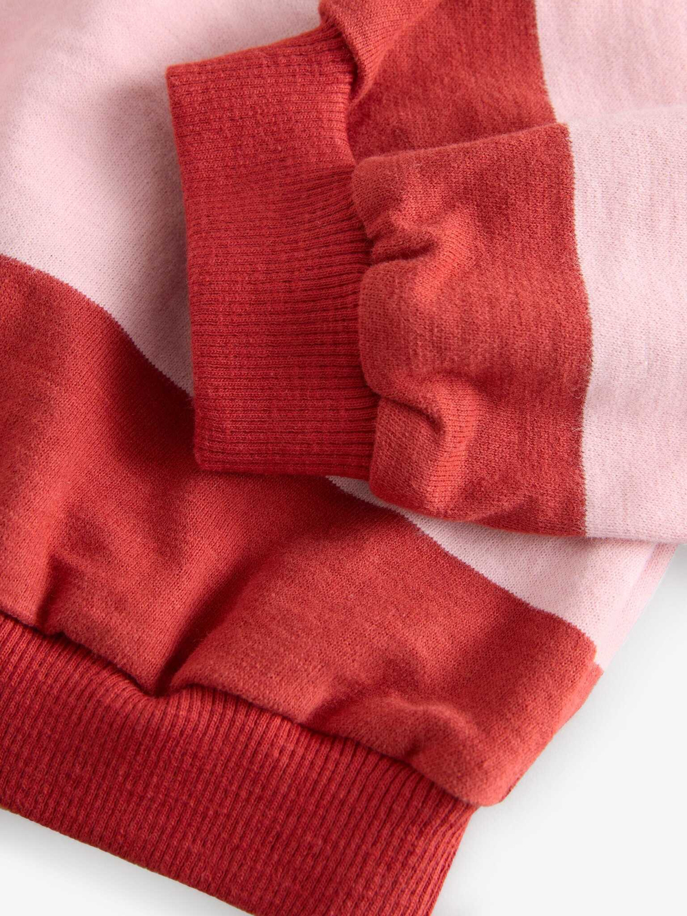 Толстовка с воротником для девочки Next V11-051, Красный, Розовый