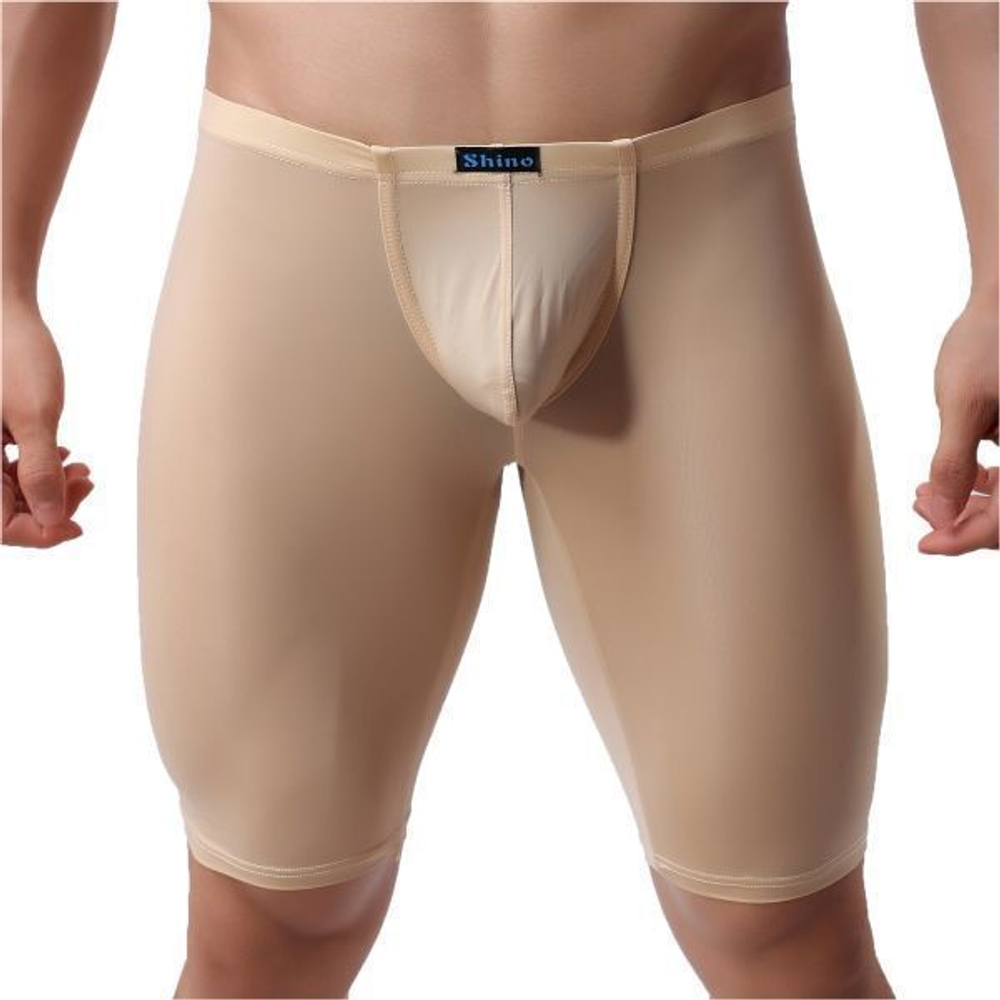 Мужские бриджи бежевые прозрачные Shino Beige