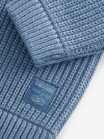 Джемпер вязаный с молнией для мальчика Next K84-140, Голубой