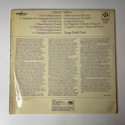 Винтажная виниловая пластинка LP Liszt Лист, Jorge Bolet, Liszt Paraphrases (Англия 1973)