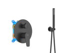 Set 4 в 1 душевой комплект AQUATEK, матовый черный AQ1173MB БЕТТА