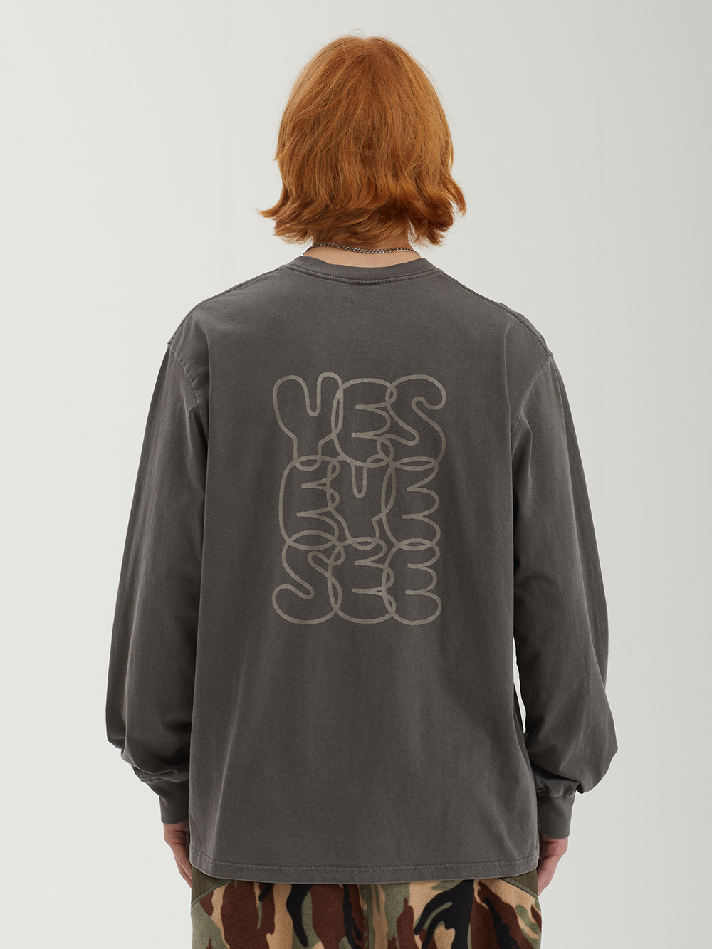 Мужской Лонгслив C-logo Pigment