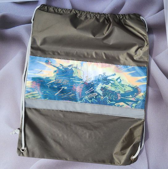 Мешок- рюкзак полиэстр Совы, серый