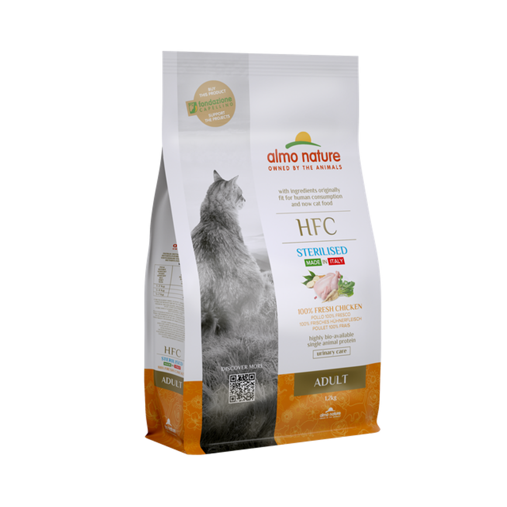 Almo Nature Для стерилизованных кошек со свежей Курицей (50% мяса) (Adult Sterilized Chicken) 1,2 кг
