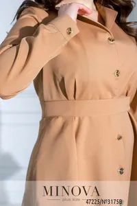 Платье 3175B-Бежевый Minova