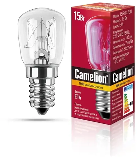 Лампа для холодильников и швейных машин 15W E14 Camelion