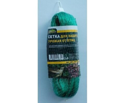 Сетка защитная от птиц 2х5м, ячейка 1х1см, полиэтилен, зеленая, E1M
