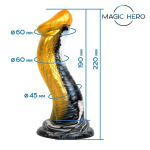 Фантазийный фаллоимитатор-змея на присоске 22см Bior Toys Magic Hero MH-13043