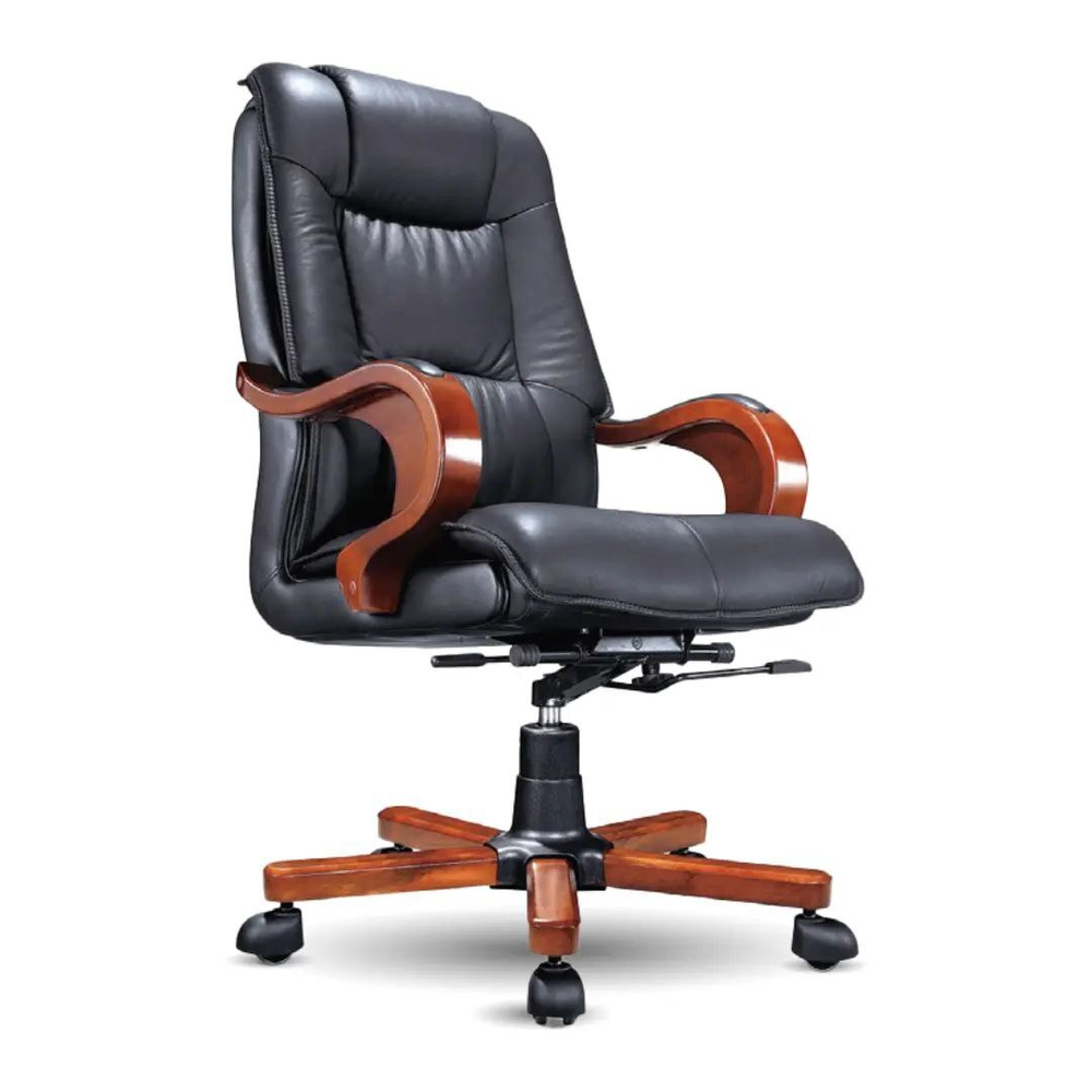 Кресло офисное 2166 582045 Black color LEATHER