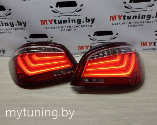 Задние фонари для BMW 5 E60 LCI (07-10) LED красные светлые