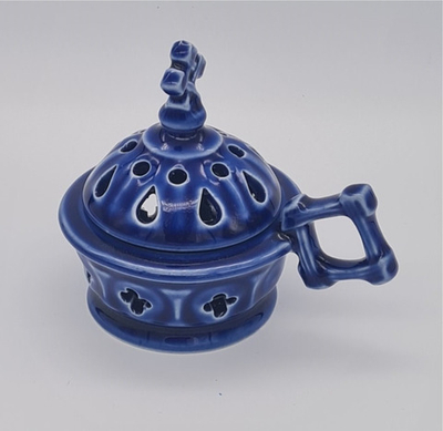 Кадильница керам. "Плетеная" с цв. глазурью (КоВ) 60170205