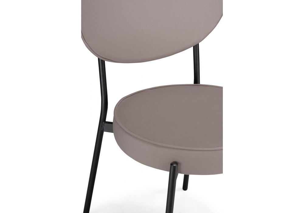 Стул на металлокаркасе Ройс капучино / черный