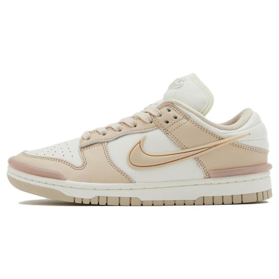 NIKE Dunk Кроссовки для скейтбординга Низкие Белые Желтые Женские