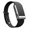 Кожаный люксовый ремешок для Whoop MG LeatherLuxe Tapered Band Black with Titanium