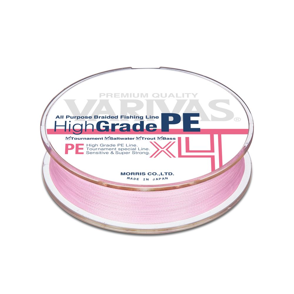 Плетеный шнур VARIVAS HIGH-GRADE PE X4 150M MILKY PINK