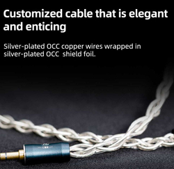 Наушники 7Hz Timeless AE, внутриканальные, проводные, Hi-Fi, 3.5 мм, 2.5 мм, 4.4 мм