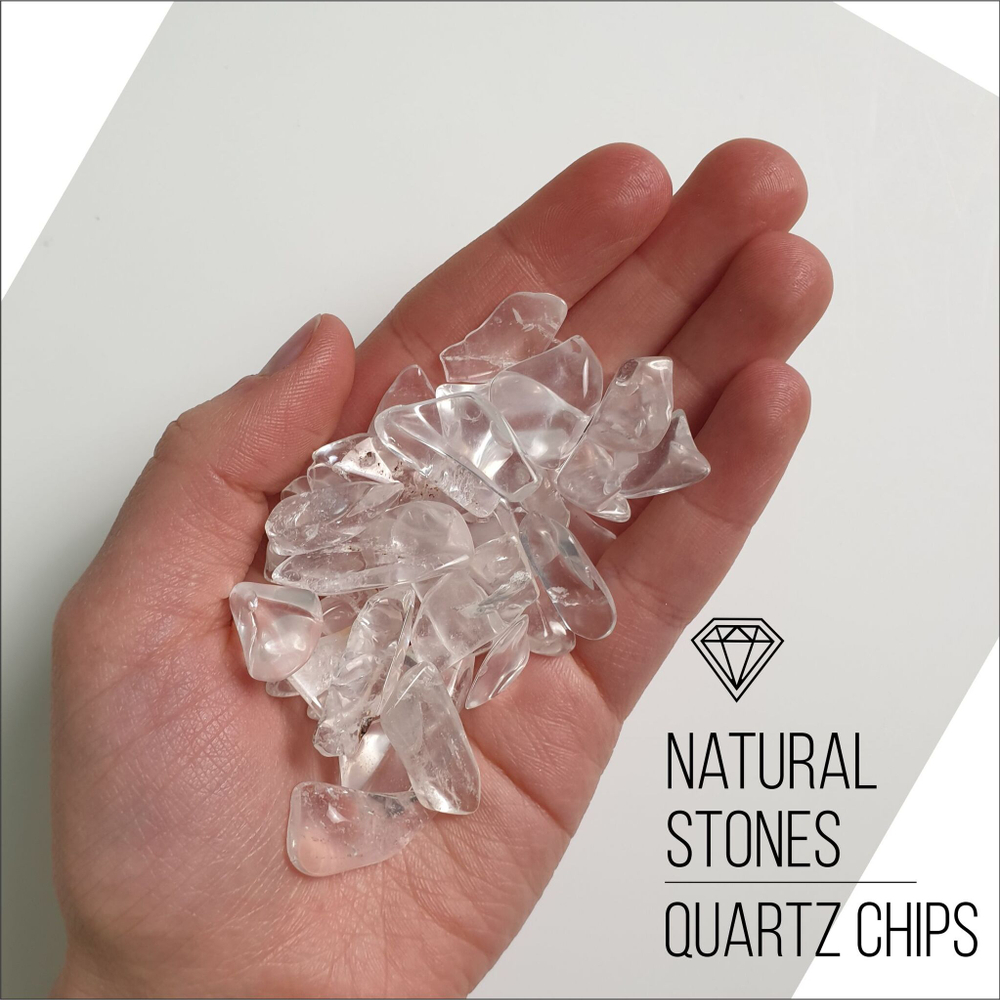 Камень натуральный, Quartz Chips, в камешках, 100гр