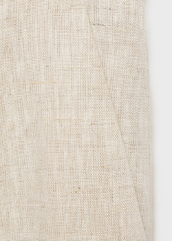 Льняные брюки с защипами