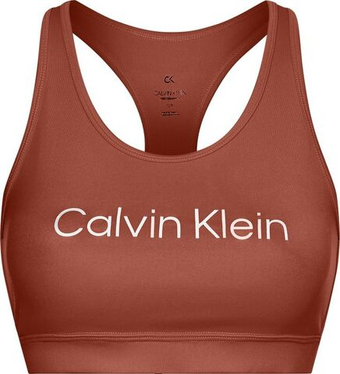 ТОП теннисный Calvin Klein Medium Support Sports Bra - Коричневый