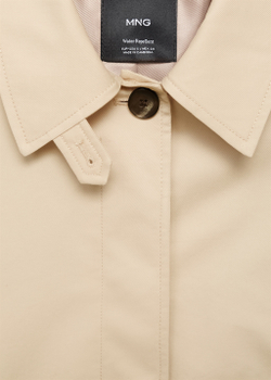 Короткий тренч оверсайз с хлястиками