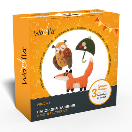 "Woolla"   WB-0175   "Осенние"  набор для валяния