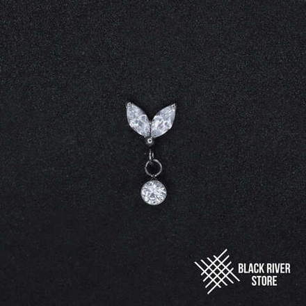 Pendant Double Marquise Round Crystal