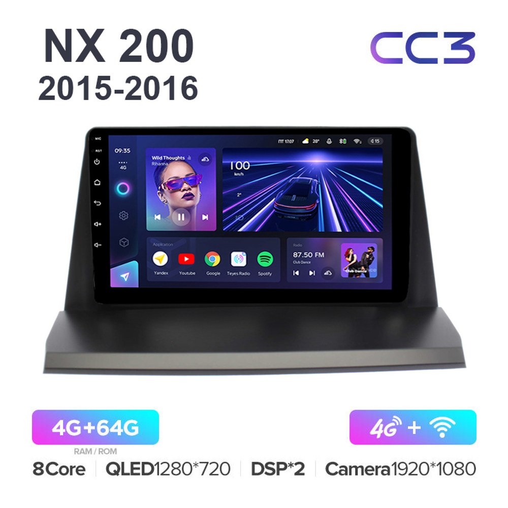 Teyes CC3 9"для Lexus NX 200 2015-2016