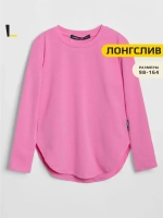 Розовый лонгслив для девочки