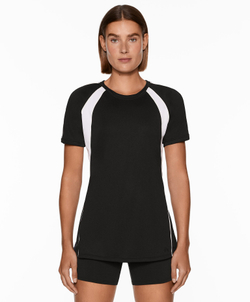 Oysho Высокотехнологичная футболка с короткими рукавами COOLMAX®, черный