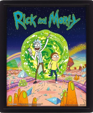 3D Постер Rick and Morty Portal