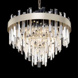 Citilux Лаура CL301262 Люстра хрустальная подвесная Шампань