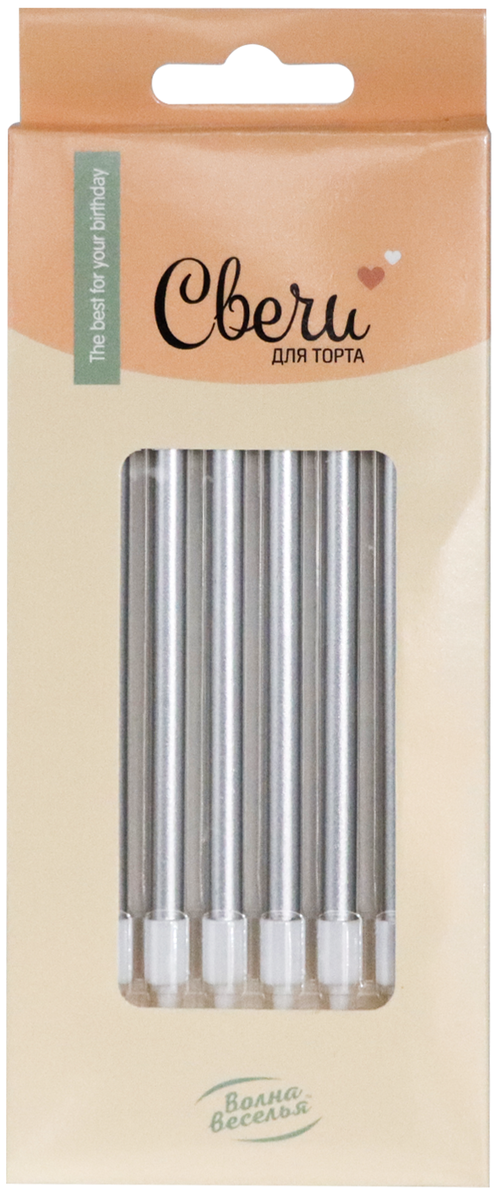 Свечи Люкс Серебро 6 шт