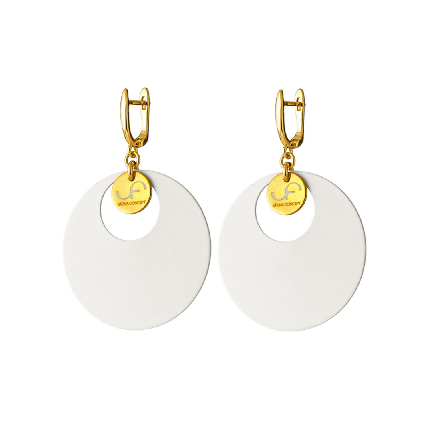 Серьги Белое полотно