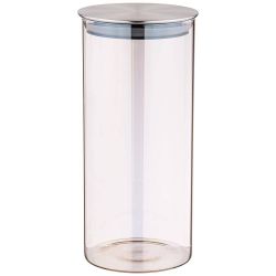 ЕМКОСТЬ ДЛЯ СЫПУЧИХ ПРОДУКТОВ AGNESS "SMOKY" 1700 МЛ ДИАМЕТР=9,5 СМ. ВЫСОТА=27 СМ ЦВЕТ:ДЫМЧАТЫЙ