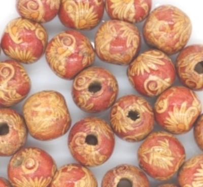 Бусины пришивные дерево, р. 10х12 мм